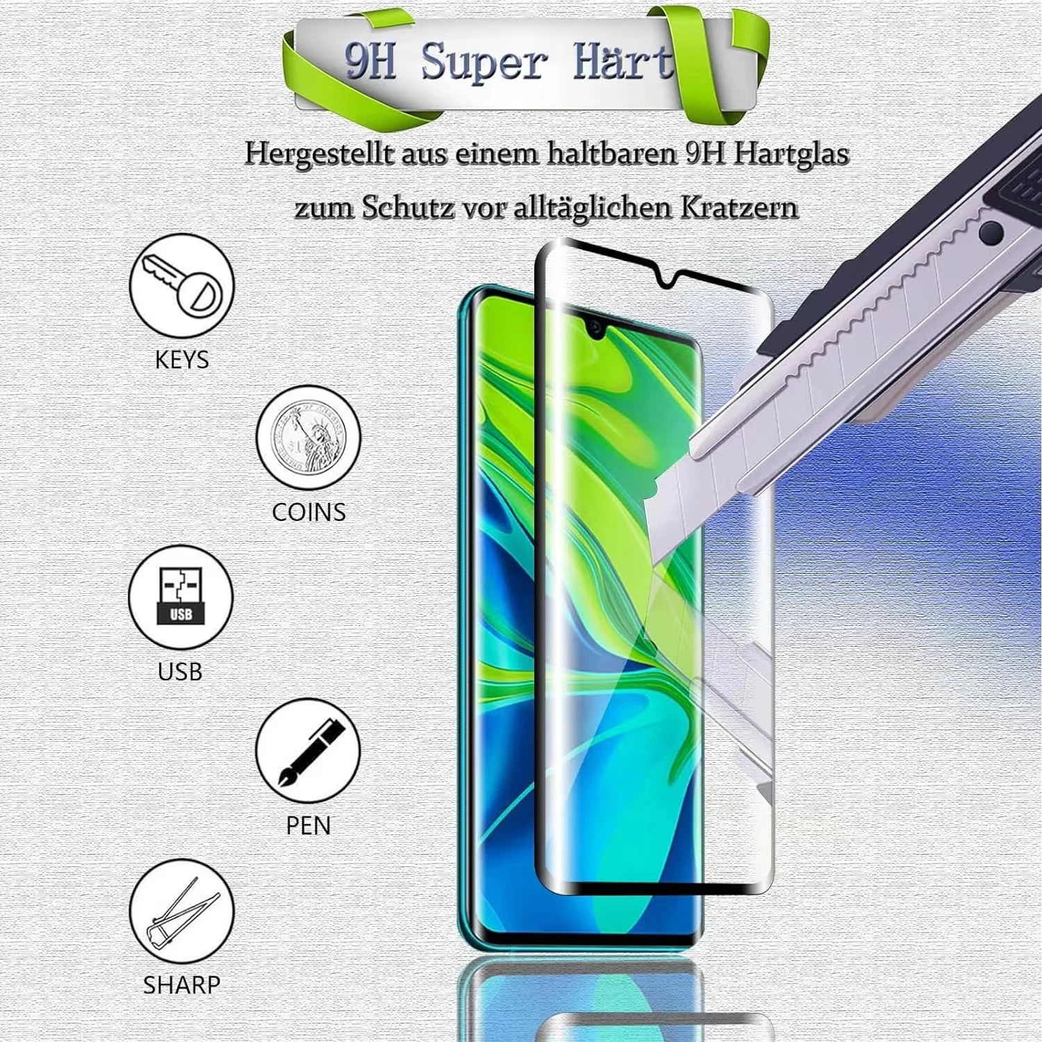 6IN1 For Xiaomi Mi 10 Glass Mi – Curved Edge Screen Bewertung und Preis