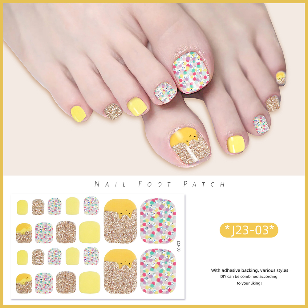 22tips/Sheet Toe Nail Stickers – Full Cover Adhesive Bewertung und Preis