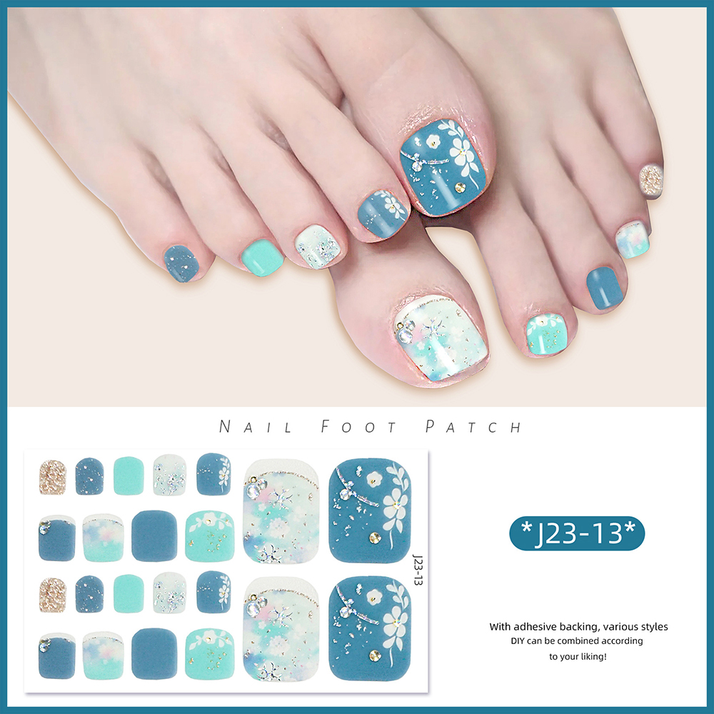 22tips/Sheet Toe Nail Stickers – Full Cover Adhesive Bewertung und Preis