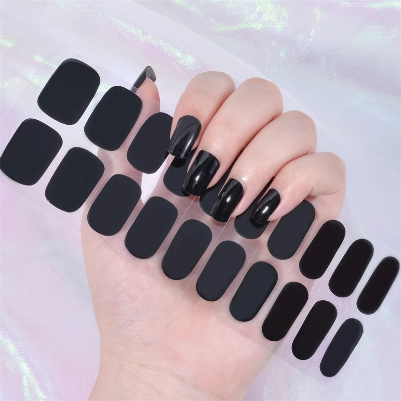 16/18/20Tips Gel Nail Stcikers – Full Cover Adhesive Bewertung und Preis