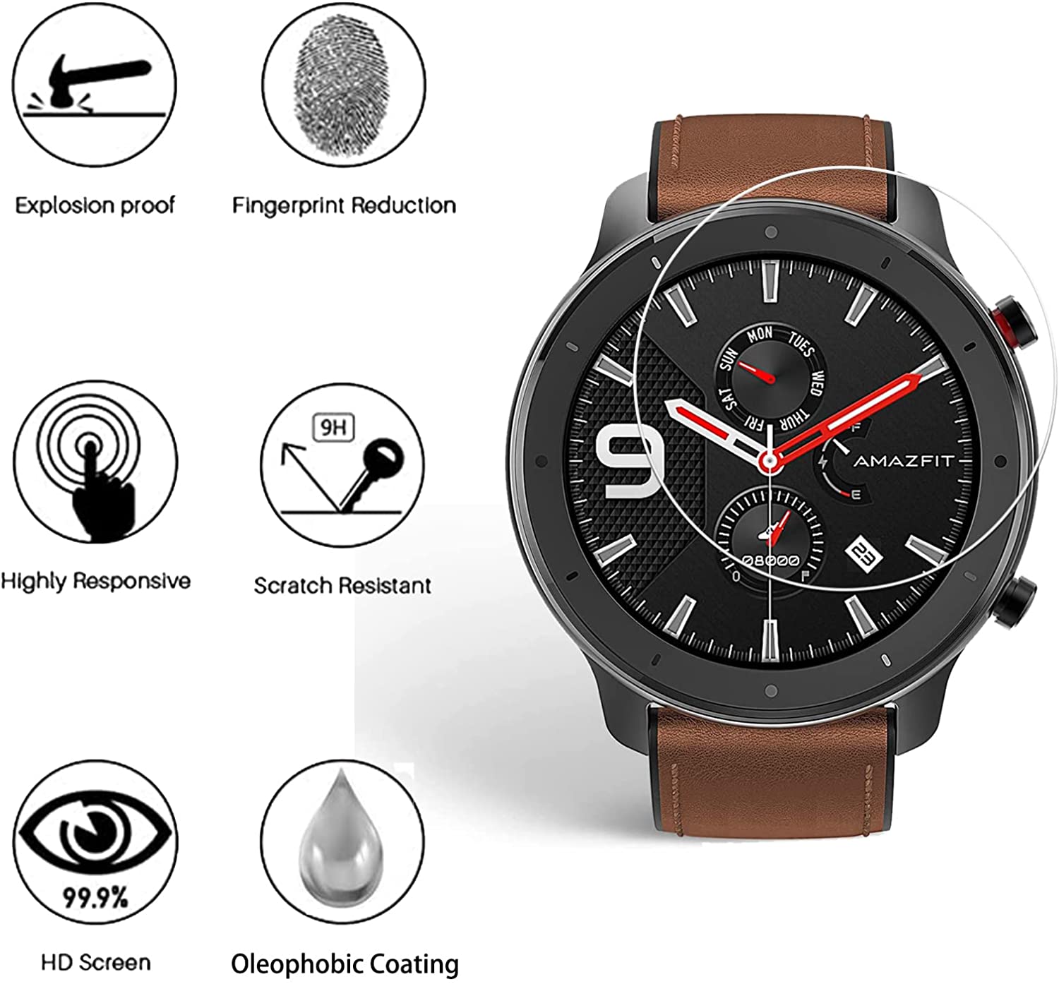9H Tempered Glass Film For Ama – Smartwatch Screen Film Bewertung und Preis